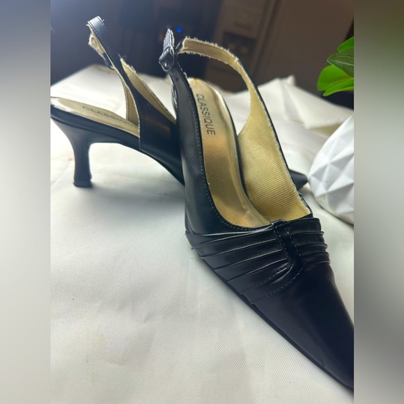 heels, Classique,brand, black color, number 10W - Picture 6 of 12